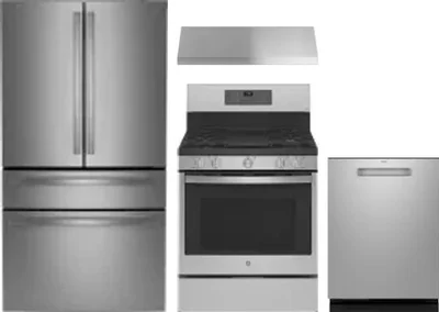 4 Piece Package Includes Refrigerator, Range, Hood And Dishwasher